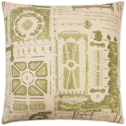 Jardin Green Throw Pillow With Insert - LOOMLAN - D.V. Kap - Throw Pillows