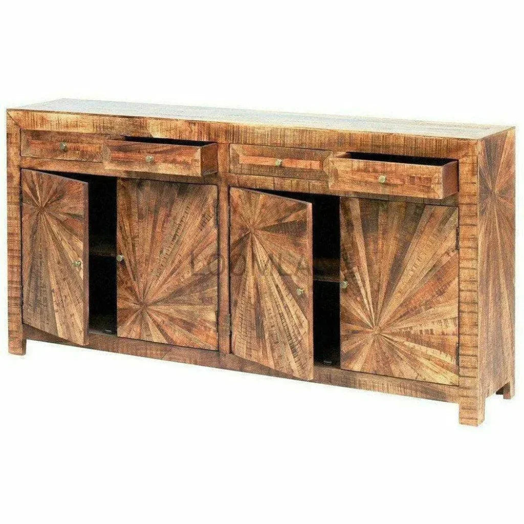 Jumbo Rustic Sideboard Buffet with Drawers - LOOMLAN - LOOMLAN - Sideboards