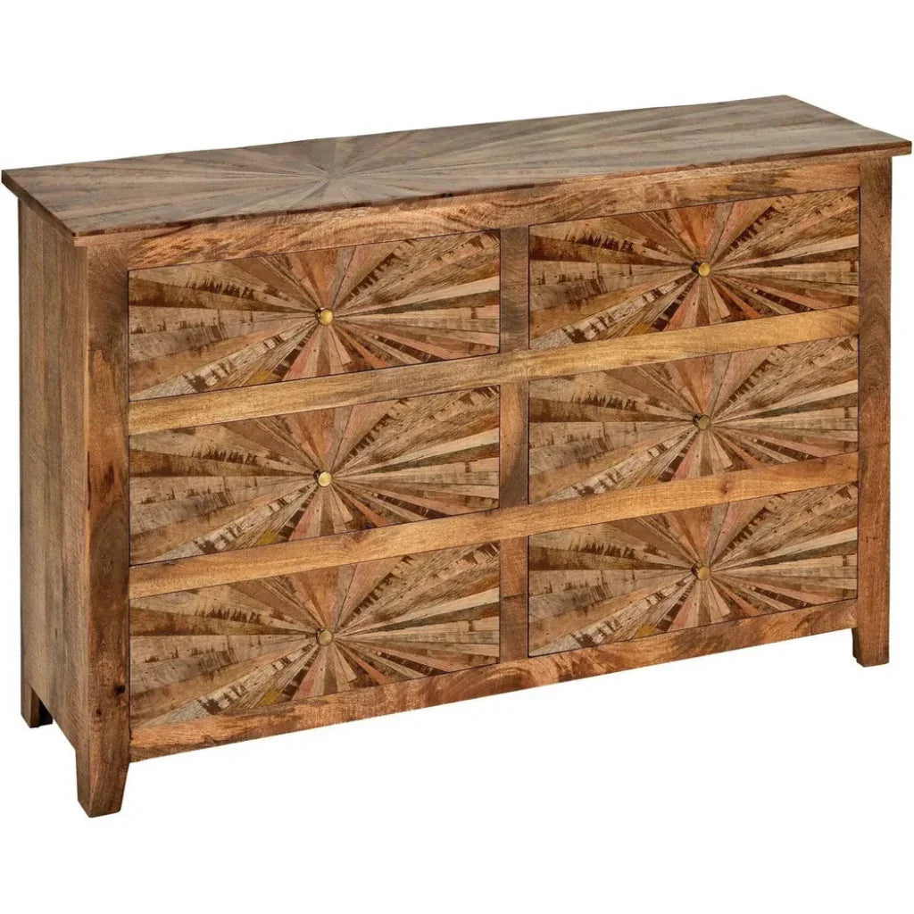 Cabot Mango Wood Brown Dresser - LOOMLAN - LOOMLAN - Dressers