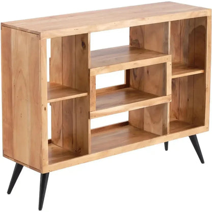 Jarira Cubby Shelved Wood Etagere-Etageres-LOOMLAN-LOOMLAN