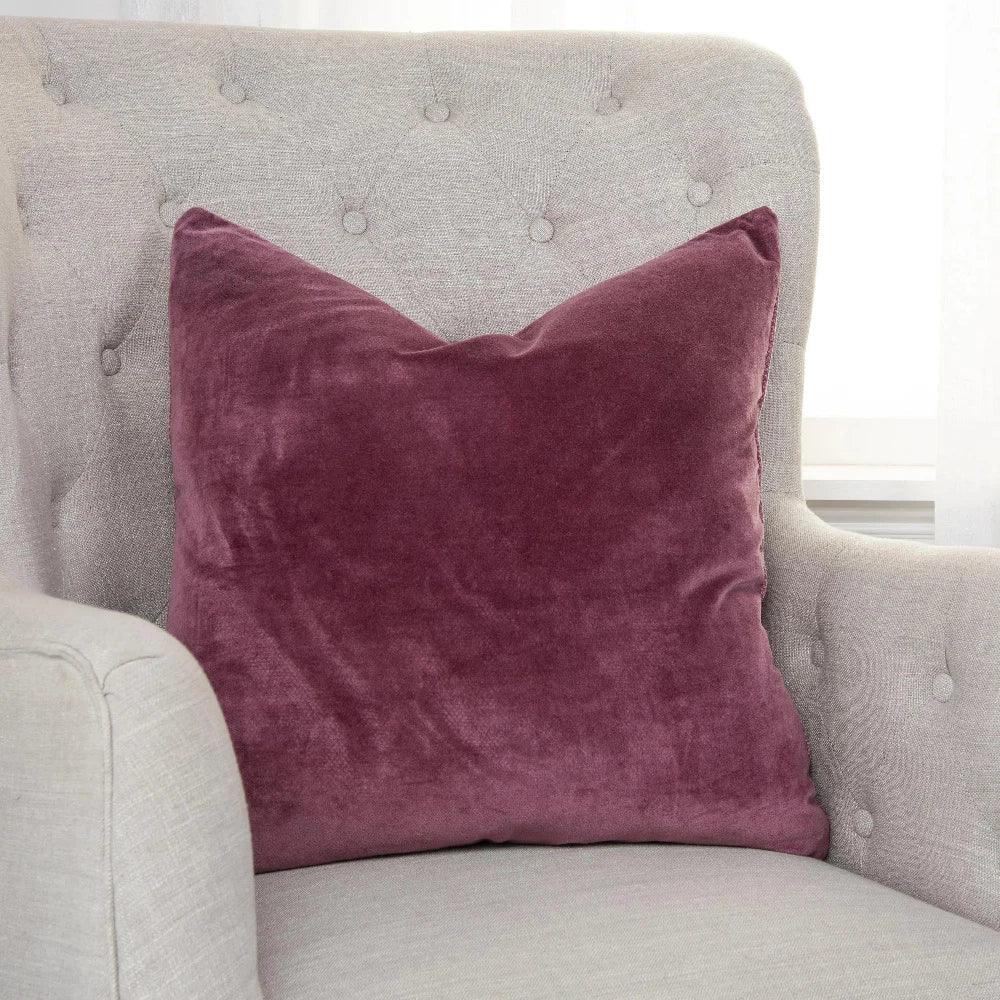 Jasmine Velvet Throw Pillow For Couch Down Insert - LOOMLAN - LOOMLAN - Throw Pillows
