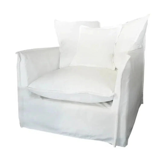 Jason Outdoor Slipcovered Chair White-Outdoor Lounge Chairs-Artesia-LOOMLAN