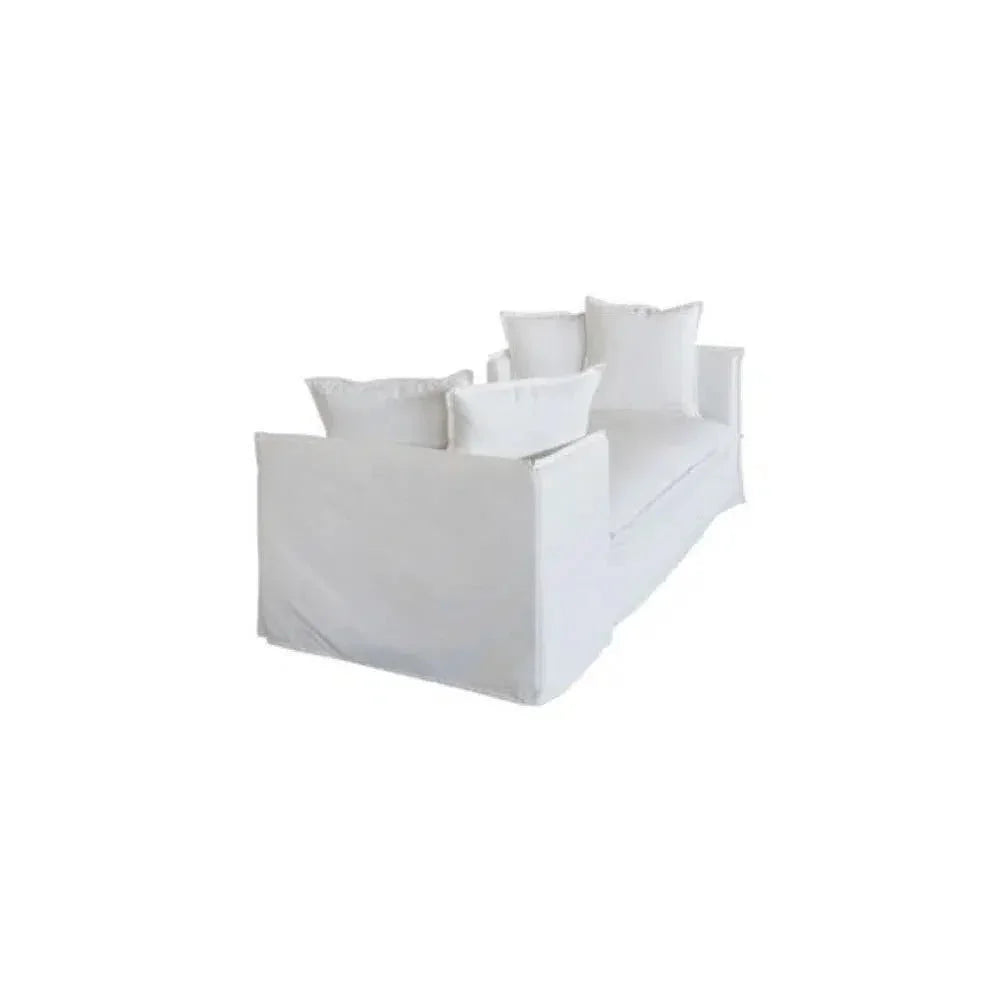 Jason Outdoor Slipcovered Daybed White - LOOMLAN - Artesia - Outdoor Sofas & Loveseats
