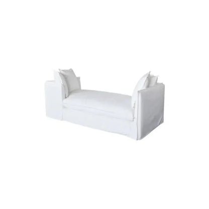 Jason Outdoor Slipcovered Daybed White - LOOMLAN - Artesia - Outdoor Sofas & Loveseats