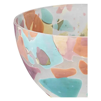 Jaspe Glass Watercolor Bowl
