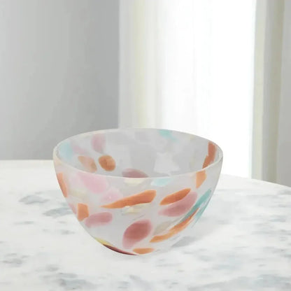 Jaspe Glass Watercolor Bowl