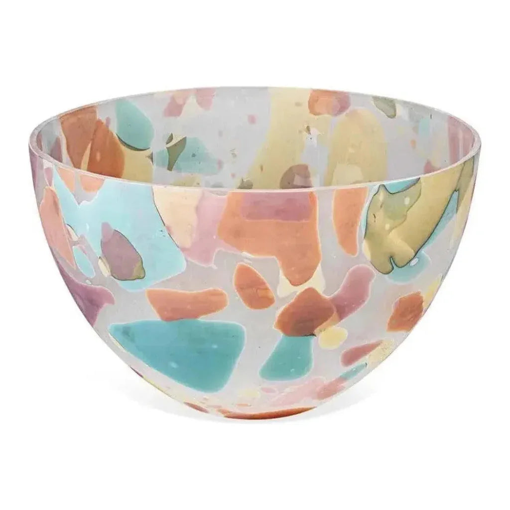 Jaspe Glass Watercolor Bowl