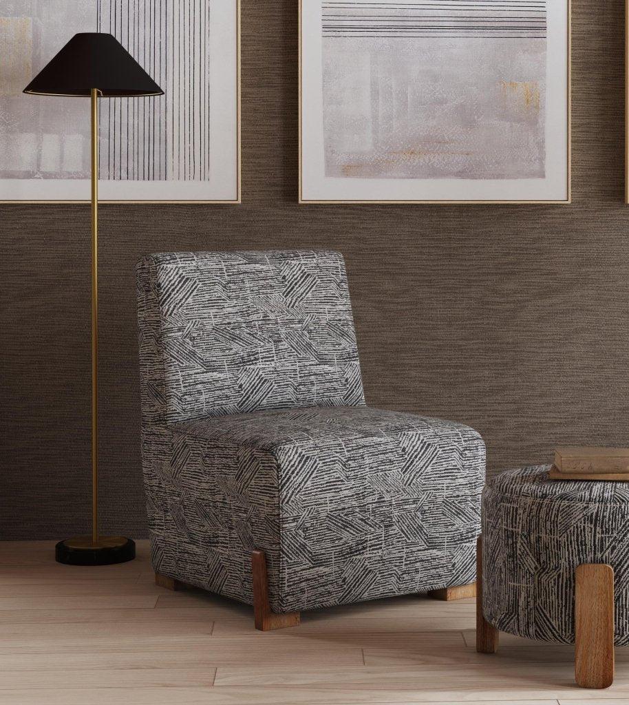 Jasper Bold Zebra Printed Accent Chair - LOOMLAN - Bassett Mirror - Club Chairs