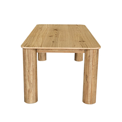 Jasper Natural Wooden Dining Table-Dining Tables-LH Imports-LOOMLAN