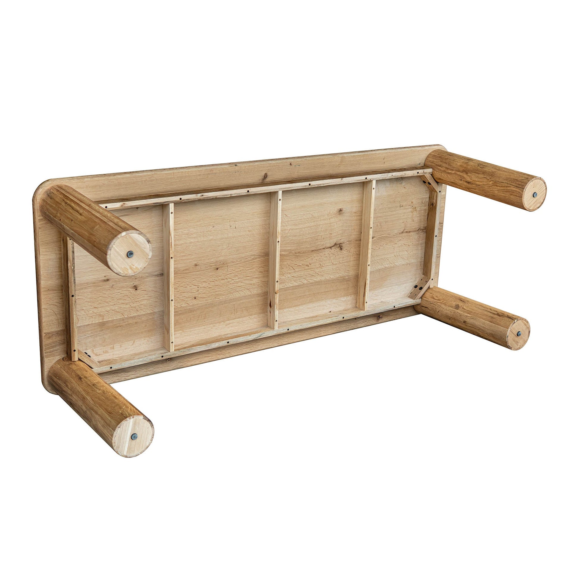 Jasper Natural Wooden Dining Table-Dining Tables-LH Imports-LOOMLAN