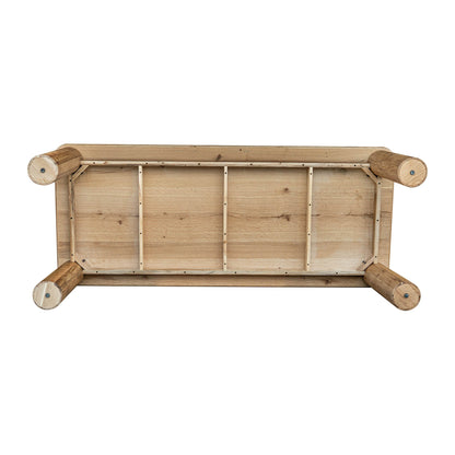 Jasper Natural Wooden Dining Table-Dining Tables-LH Imports-LOOMLAN