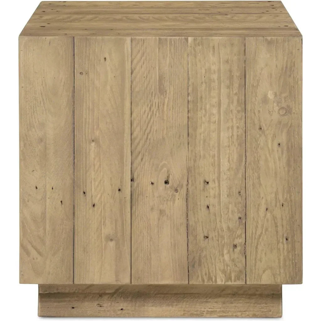 Jasper Reclaimed Pine Brown Rectangular Accent Table - LOOMLAN - Moe's Home - Side Tables