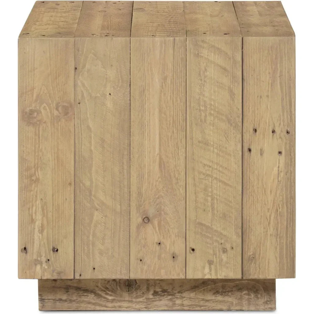 Jasper Reclaimed Pine Brown Rectangular Accent Table - LOOMLAN - Moe's Home - Side Tables