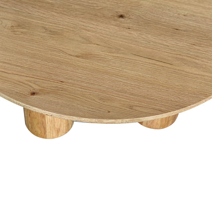 Jasper Wooden Round Coffee Table