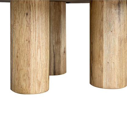 Jasper Wooden Round Coffee Table