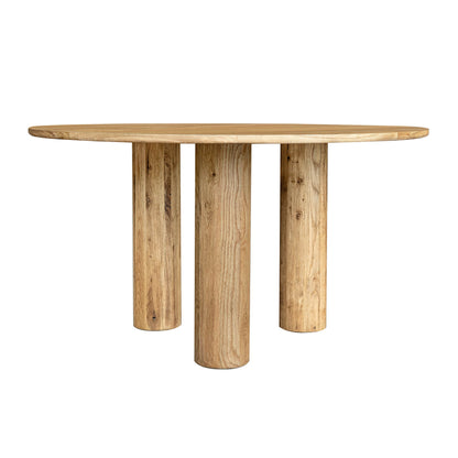 Jasper Wooden Round Dining Table-Dining Tables-LH Imports-LOOMLAN