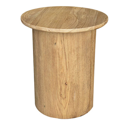 Jasper Wooden Round Side Table