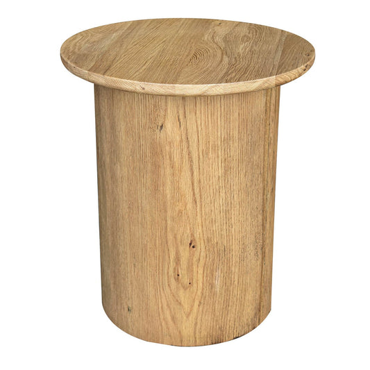 Jasper Wooden Round Side Table