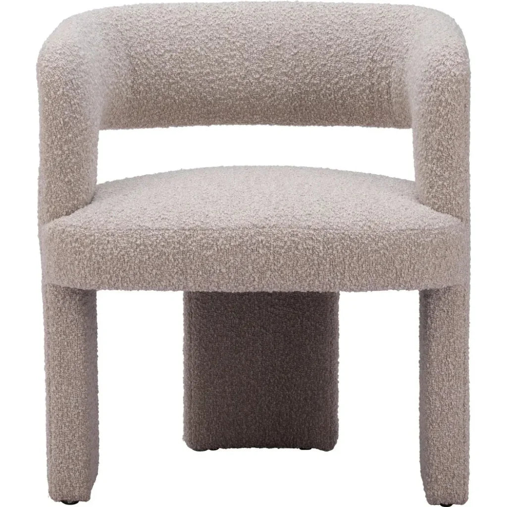Java Sandy Beige Armless Accent Chair - LOOMLAN - Zuo Modern - Accent Chairs