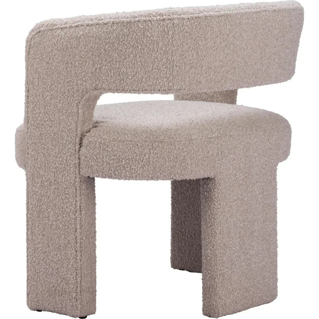 Java Sandy Beige Armless Accent Chair - LOOMLAN - Zuo Modern - Accent Chairs