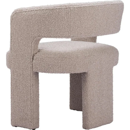 Java Sandy Beige Armless Accent Chair - LOOMLAN - Zuo Modern - Accent Chairs