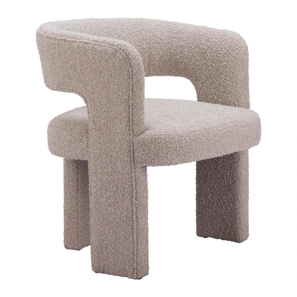 Java Sandy Beige Armless Accent Chair - LOOMLAN - Zuo Modern - Accent Chairs