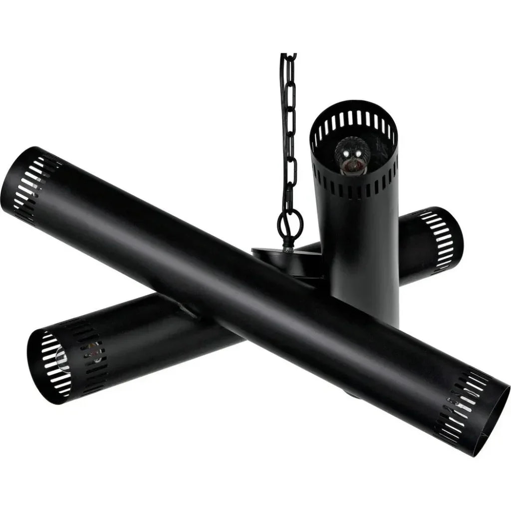 Javelin Chandelier, Black Steel - LOOMLAN - Noir - Chandeliers