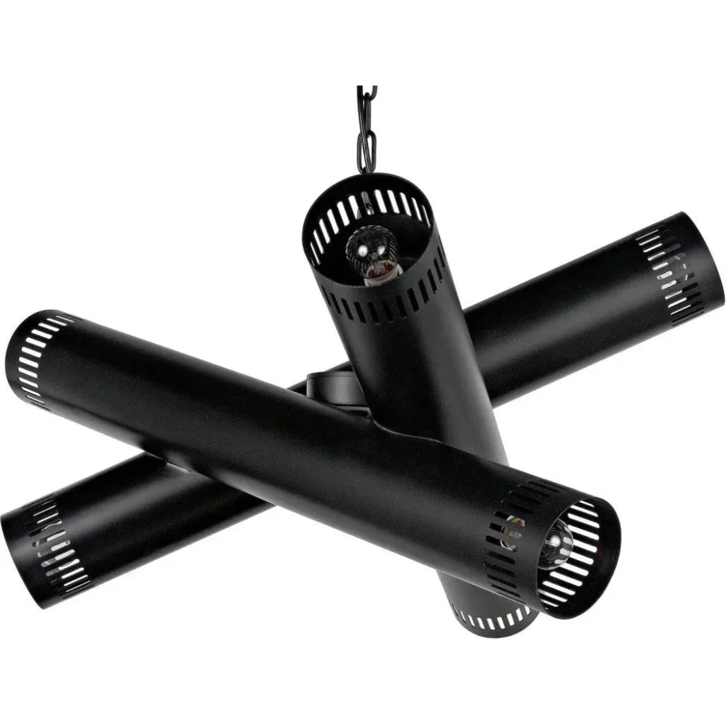 Javelin Chandelier, Black Steel - LOOMLAN - Noir - Chandeliers