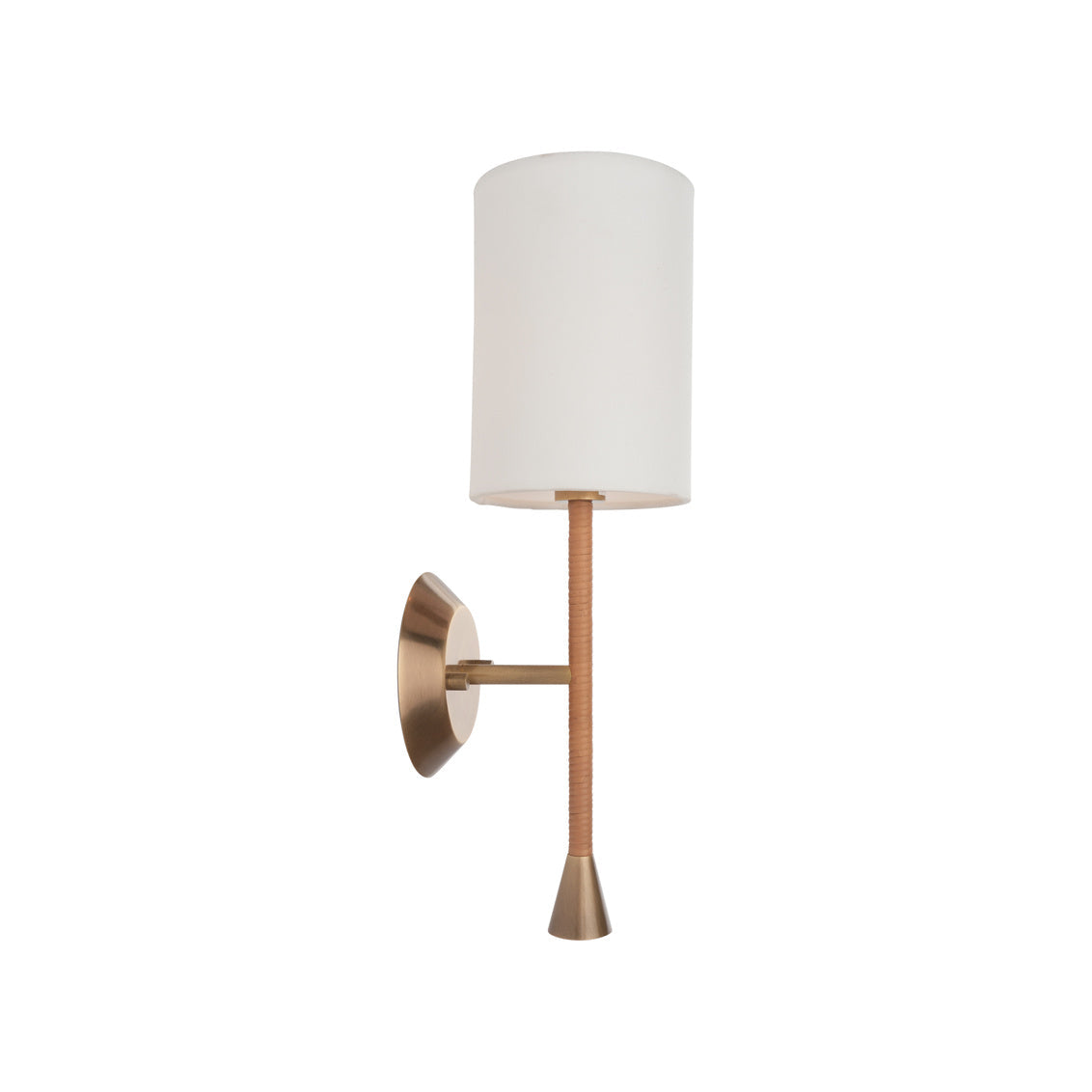 Jaxson Wrapped Rattan Arm Wall Sconce