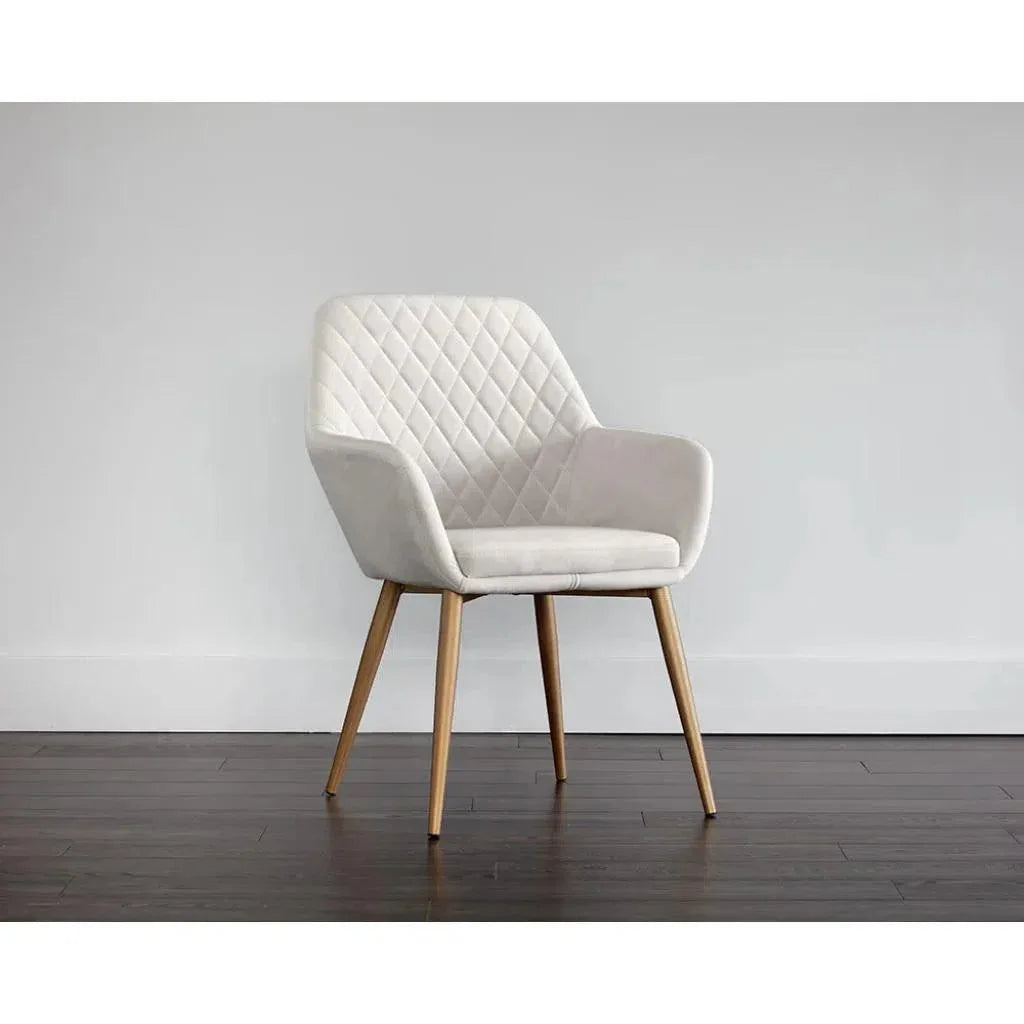 Jayna Fabric Dining Armchair - LOOMLAN - SUNPAN - Dining Chairs