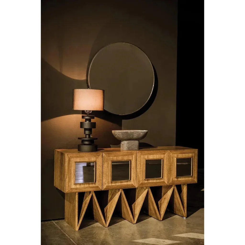 Jean - Michel Sideboard, Dark Walnut Mirror - LOOMLAN - Noir - Sideboards