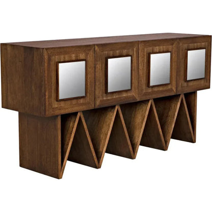 Jean - Michel Sideboard, Dark Walnut Mirror - LOOMLAN - Noir - Sideboards