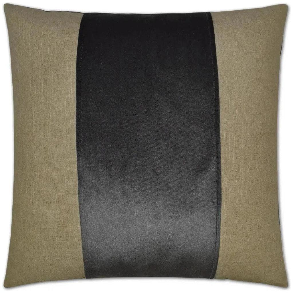 Jefferson Band / Ribbon Grey Large Throw Pillow Insert - LOOMLAN - D.V. Kap - Throw Pillows