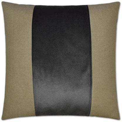 Jefferson Band / Ribbon Grey Large Throw Pillow Insert - LOOMLAN - D.V. Kap - Throw Pillows