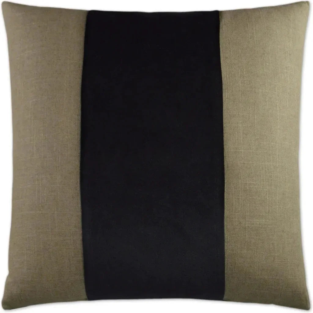 Jefferson Black Ribbon Black Large Throw Pillow Insert - LOOMLAN - D.V. Kap - Throw Pillows