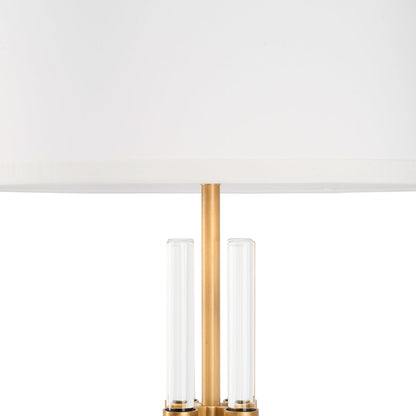 Jefferson Four Rods Anchored Glass Floor Lamp-Floor Lamps-Wildwood-LOOMLAN