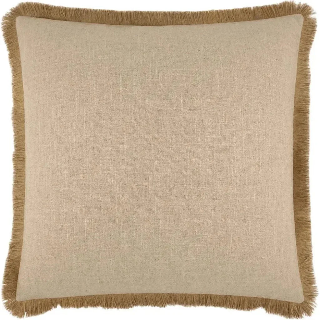 Jefferson Fringe Brown Throw Pillow Insert - LOOMLAN - D.V. Kap - Throw Pillows