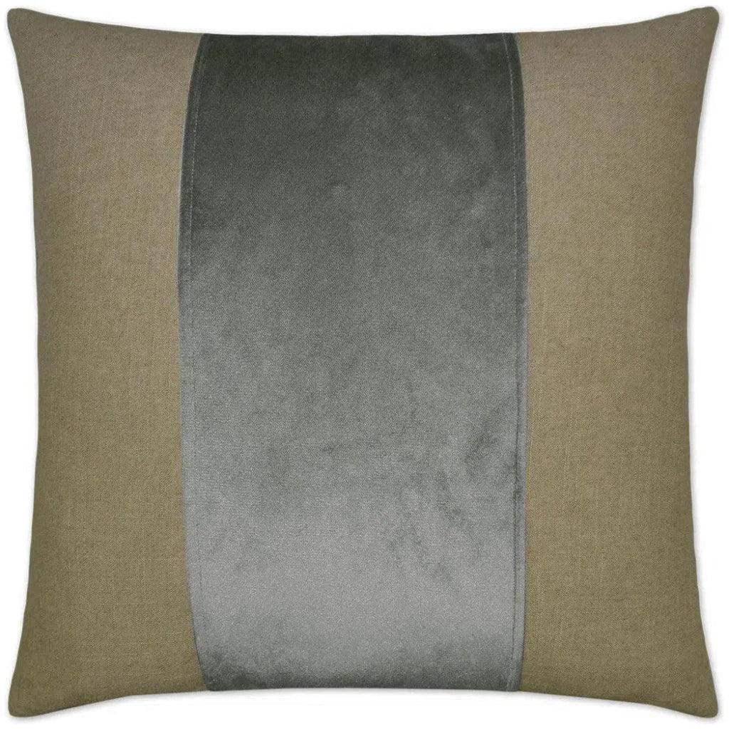 Jefferson Graphite Ribbon Grey Large Throw Pillow - LOOMLAN - D.V. Kap - Throw Pillows