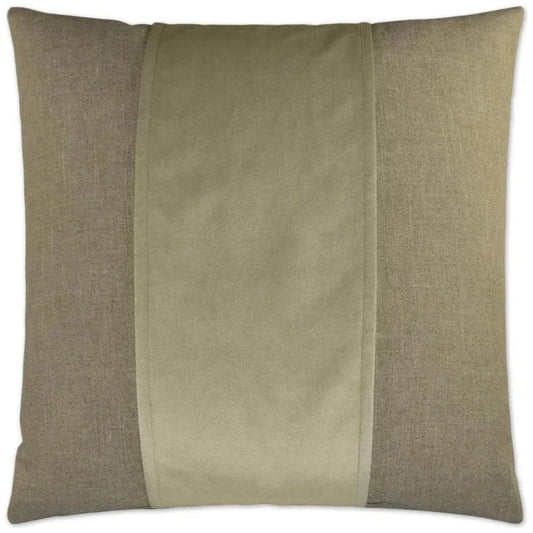 Jefferson Linen Band Taupe Large Throw Pillow Insert - LOOMLAN - D.V. Kap - Throw Pillows