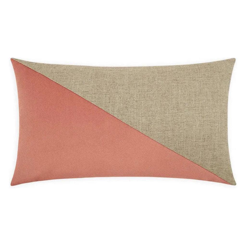 Jefferson Lumbar Blush Coral Throw Pillow Insert - LOOMLAN - D.V. Kap - Throw Pillows
