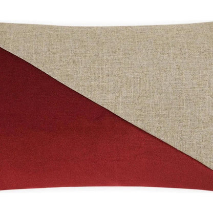 Jefferson Lumbar Sangria Red Throw Pillow Insert - LOOMLAN - D.V. Kap - Throw Pillows