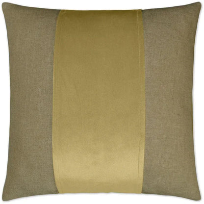 Jefferson Maize Band Taupe Large Throw Pillow Insert - LOOMLAN - D.V. Kap - Throw Pillows