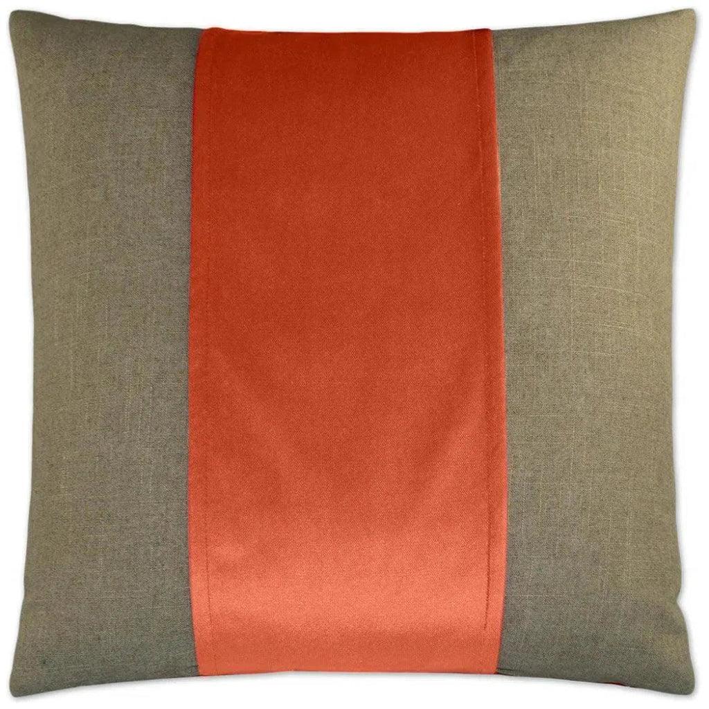 Jefferson Mango Band Salmon Large Throw Pillow Insert - LOOMLAN - D.V. Kap - Throw Pillows