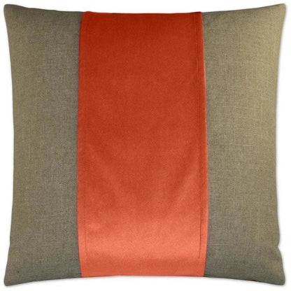 Jefferson Mango Band Salmon Large Throw Pillow Insert - LOOMLAN - D.V. Kap - Throw Pillows