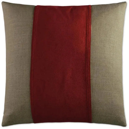Jefferson Sangria Ribbon Red Large Throw Pillow Insert - LOOMLAN - D.V. Kap - Throw Pillows