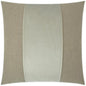 Jefferson Whisper Band Taupe Large Throw Pillow Insert - LOOMLAN - D.V. Kap - Throw Pillows