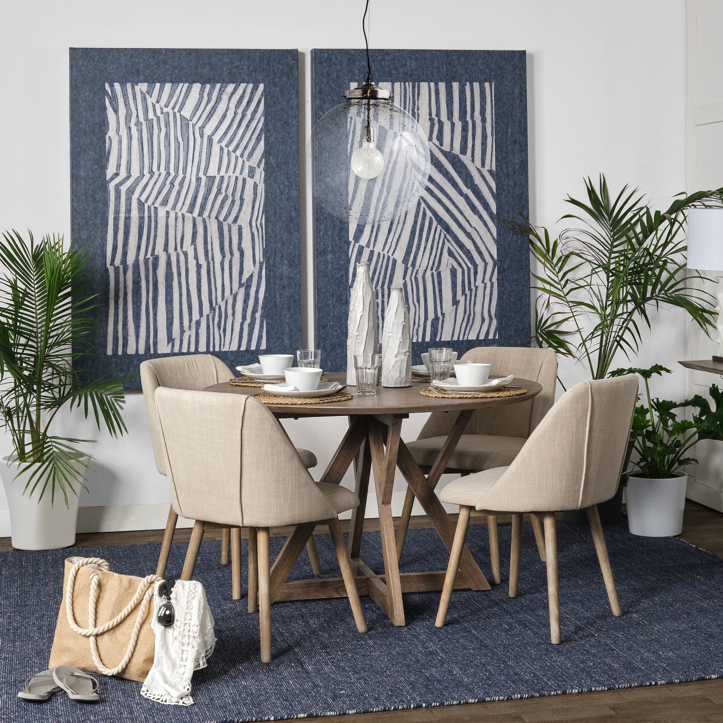 Jennings Light Brown Wood Dining Table-Dining Tables-Mercana-LOOMLAN