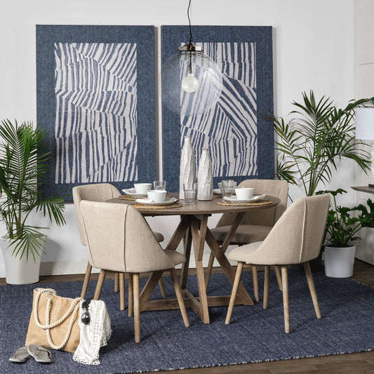 Jennings Light Brown Wood Dining Table-Dining Tables-Mercana-LOOMLAN