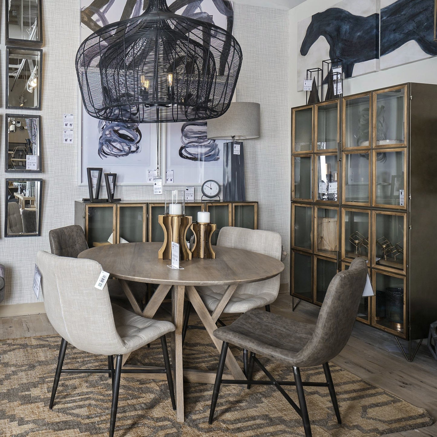 Jennings Light Brown Wood Dining Table-Dining Tables-Mercana-LOOMLAN