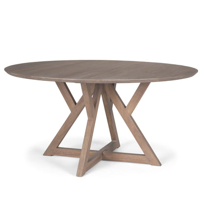 Jennings Light Brown Wood Dining Table-Dining Tables-Mercana-LOOMLAN